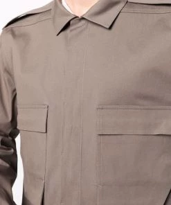 ( Nouvelle Collection ) Rick Owens Chemise Oversize à Coupe Longue Homme -Rick Owens Soldes 17947180 38038557 600