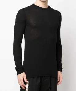 ( Nouvelle Collection ) Rick Owens Pull En Laine à Col Ras Du Cou Homme -Rick Owens Soldes 17948180 38117784 600