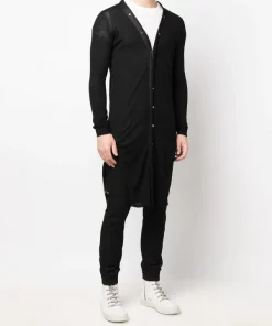 ( Nouvelle Collection ) Rick Owens Cardigan En Maille Fine 09 BLACK -Rick Owens Soldes 17949098 38119057 600