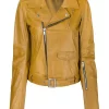 ( Nouvelle Collection ) Rick Owens Veste De Moto En Cuir GREEN -Rick Owens Soldes 17952674 38134361 600