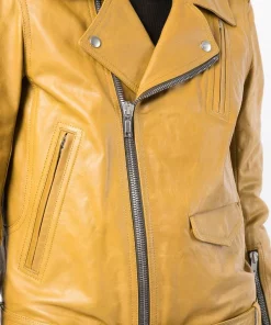 ( Nouvelle Collection ) Rick Owens Veste De Moto En Cuir GREEN -Rick Owens Soldes 17952674 38134368 600