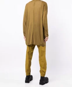 ( Nouvelle Collection ) Rick Owens Pull à Coupe Mi-longue Homme -Rick Owens Soldes 17952682 38135620 600