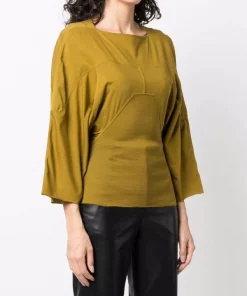 ( Nouvelle Collection ) Rick Owens Blouse à Manches Crop 72 SULPHATE 9 ( Nouvelle Collection ) Rick Owens Blouse à Manches Crop 72 SULPHATE -Rick Owens Soldes 17952760 37915713 600