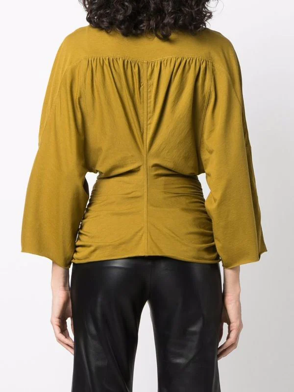 ( Nouvelle Collection ) Rick Owens Blouse à Manches Crop 72 SULPHATE 6 ( Nouvelle Collection ) Rick Owens Blouse à Manches Crop 72 SULPHATE – Image 4