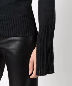 ( Nouvelle Collection ) Rick Owens Hoodie à Bords Nervurés 09 BLACK -Rick Owens Soldes 17953079 37921510 600