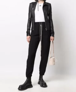 ( Nouvelle Collection ) Rick Owens Pantalon De Jogging à Fermeture Zippée Femme -Rick Owens Soldes 17953529 38063757 600