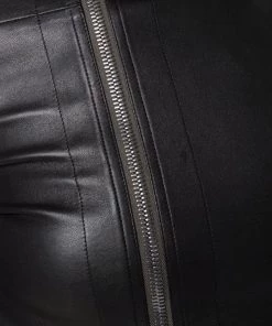 ( Nouvelle Collection ) Rick Owens Veste De Moto à Fermeture Asymétrique 09 BLACK -Rick Owens Soldes 17954389 38007627 600