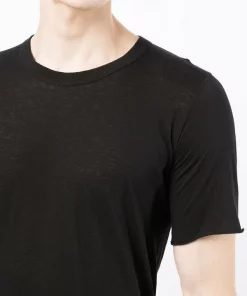 ( Nouvelle Collection ) Rick Owens Haut En Maille Fine à Manches Courtes 09 BLACK -Rick Owens Soldes 17956380 38329812 600