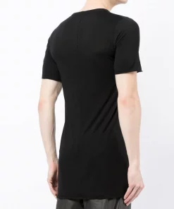 ( Nouvelle Collection ) Rick Owens Haut En Maille Fine à Manches Courtes 09 BLACK -Rick Owens Soldes 17956380 38329814 600