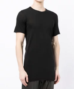 ( Nouvelle Collection ) Rick Owens Haut En Maille Fine à Manches Courtes 09 BLACK -Rick Owens Soldes 17956380 38332360 600