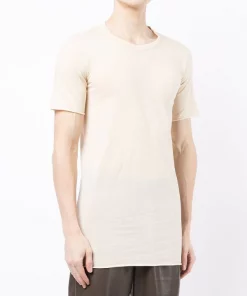 ( Nouvelle Collection ) Rick Owens Haut En Maille Fine à Manches Courtes NATURAL -Rick Owens Soldes 17956381 38329815 600