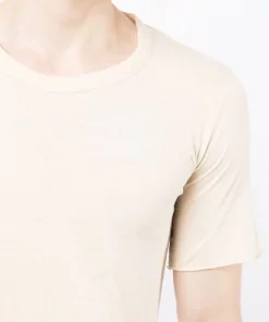 ( Nouvelle Collection ) Rick Owens Haut En Maille Fine à Manches Courtes NATURAL -Rick Owens Soldes 17956381 38332361 600