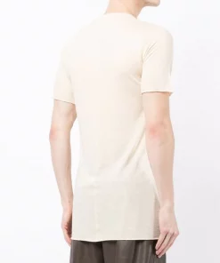 ( Nouvelle Collection ) Rick Owens Haut En Maille Fine à Manches Courtes NATURAL -Rick Owens Soldes 17956381 38332363 600