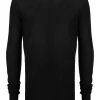 ( Nouvelle Collection ) Rick Owens Pull En Maille Fine à Capuche BLACK -Rick Owens Soldes 17956391 38329822 600