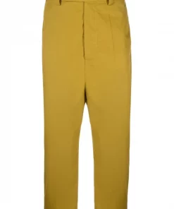 ( Nouvelle Collection ) Rick Owens Pantalon De Costume à Coupe Courte 72 SULPHATE