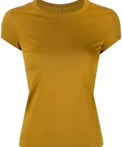 ( Nouvelle Collection ) Rick Owens T-shirt Cintré à Col Rond 72 SULPHATE