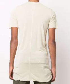 ( Nouvelle Collection ) Rick Owens T-shirt Long à Col Rond 32 VANILLA -Rick Owens Soldes 17956935 38503575 600
