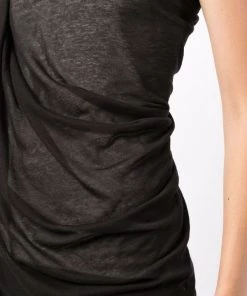 ( Nouvelle Collection ) Rick Owens Débardeur Anthem à Coupe Mi-longue BLACK -Rick Owens Soldes 17957414 38933610 600