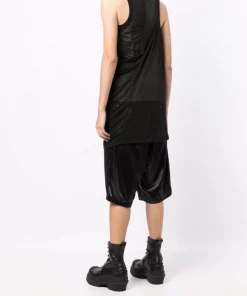 ( Nouvelle Collection ) Rick Owens Débardeur Anthem à Coupe Mi-longue BLACK -Rick Owens Soldes 17957414 38937175 600