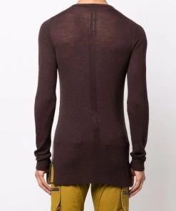 ( Nouvelle Collection ) Rick Owens 643472 OXBLOOD/DUST/SUPHATE Pull à Imprimé Colour Block Homme -Rick Owens Soldes 17957658 37996299 600