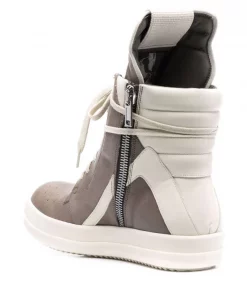 ( Nouvelle Collection ) Rick Owens Fango+latte Baskets Montantes à Lacets Homme -Rick Owens Soldes 17958330 37879838 600