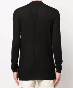 ( Nouvelle Collection ) Rick Owens 09 BLACK Pull à Encolure Ras Du Cou Homme -Rick Owens Soldes 17958736 38315058 600