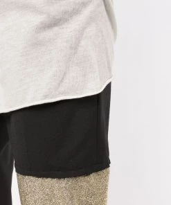 Rick Owens Pantalon De Jogging Droit à Design à Empiècements BLACK -Rick Owens Soldes 17958788 38631885 600