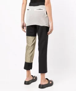 Rick Owens Pantalon De Jogging Droit à Design à Empiècements BLACK -Rick Owens Soldes 17958788 38632746 600