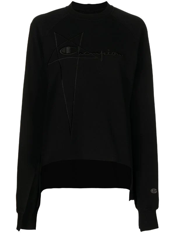 Rick Owens X Champion Sweat à Logo Brodé Femme 3 Rick Owens X Champion Sweat à Logo Brodé Femme