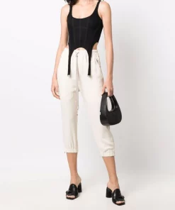 ( Nouvelle Collection ) Rick Owens Pantalon Court à Lien De Resserrage 21 NATURAL -Rick Owens Soldes 17959529 38056907 600