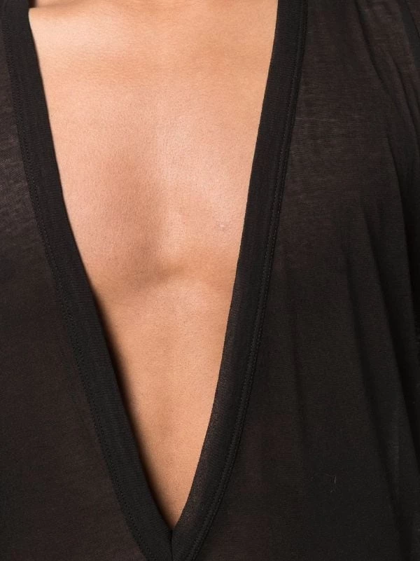 ( Nouvelle Collection ) Rick Owens T-shirt Transparent à Col V Profond 09 BLACK 7 ( Nouvelle Collection ) Rick Owens T-shirt Transparent à Col V Profond 09 BLACK – Image 5