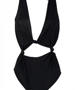 ( Nouvelle Collection ) Rick Owens 09 BLACK Maillot De Bain Glory Noué Femme