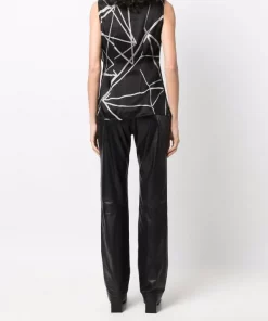 ( Nouvelle Collection ) Rick Owens Blouse Laura 0921 BLACK/NATURAL -Rick Owens Soldes 17962154 37995168 600