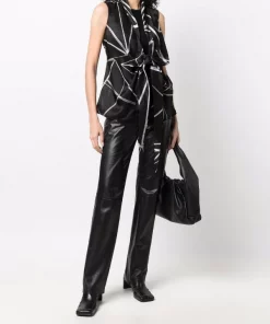 ( Nouvelle Collection ) Rick Owens Blouse Laura 0921 BLACK/NATURAL -Rick Owens Soldes 17962154 37996241 600