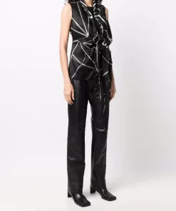 ( Nouvelle Collection ) Rick Owens Blouse Laura 0921 BLACK/NATURAL -Rick Owens Soldes 17962154 37996243 600