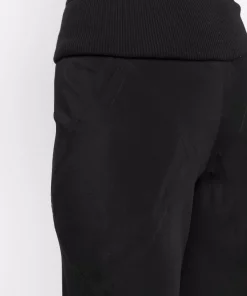 ( Nouvelle Collection ) Rick Owens 09 BLACK Pantalon évasé à Coupe Longue Femme -Rick Owens Soldes 17962951 38213607 600