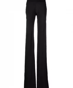 ( Nouvelle Collection ) Rick Owens 09 BLACK Pantalon évasé à Coupe Longue Femme