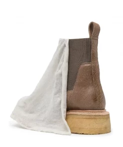 Rick Owens Bottines à Superposition En Tissu Femme -Rick Owens Soldes 17963413 38632751 600