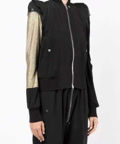 Rick Owens Veste Bomber à Design à Empiècements BLACK -Rick Owens Soldes 17965062 38458596 600