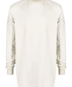 ( Nouvelle Collection ) Rick Owens T-shirt à Encolure Ras Du Cou Homme