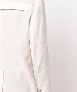 ( Nouvelle Collection ) Rick Owens Blazer Boutonné à Revers Crantés 21 NATURAL 11 ( Nouvelle Collection ) Rick Owens Blazer Boutonné à Revers Crantés 21 NATURAL -Rick Owens Soldes 17970136 38747951 600