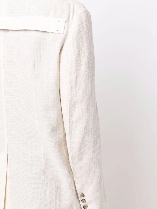( Nouvelle Collection ) Rick Owens Blazer Boutonné à Revers Crantés 21 NATURAL 7 ( Nouvelle Collection ) Rick Owens Blazer Boutonné à Revers Crantés 21 NATURAL – Image 5
