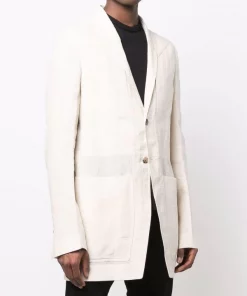 ( Nouvelle Collection ) Rick Owens Blazer Boutonné à Revers Crantés 21 NATURAL 9 ( Nouvelle Collection ) Rick Owens Blazer Boutonné à Revers Crantés 21 NATURAL -Rick Owens Soldes 17970136 38751002 600