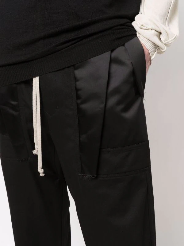 ( Nouvelle Collection ) Rick Owens Pantalon Sarouel à Taille à Lien De Resserrage 09 BLACK 7 ( Nouvelle Collection ) Rick Owens Pantalon Sarouel à Taille à Lien De Resserrage 09 BLACK – Image 5