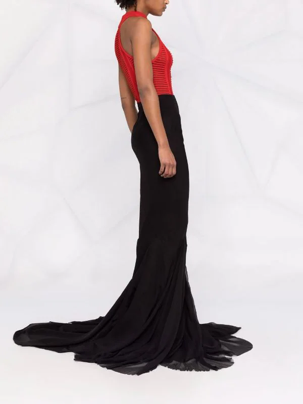 ( Nouvelle Collection ) Rick Owens 09 BLACK Jupe Longue à Ourlet évasé Femme 8 ( Nouvelle Collection ) Rick Owens 09 BLACK Jupe Longue à Ourlet évasé Femme – Image 6