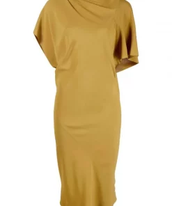 ( Nouvelle Collection ) Rick Owens Robe Mi-longue Drapée Femme