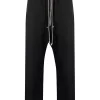 ( Nouvelle Collection ) Rick Owens Pantalon Sarouel à Lien De Resserrage 09 BLACK -Rick Owens Soldes 17974363 37987307 600