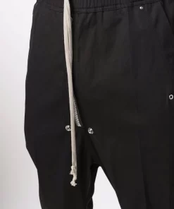 ( Nouvelle Collection ) Rick Owens Pantalon Sarouel à Lien De Resserrage 09 BLACK -Rick Owens Soldes 17974363 37987312 600