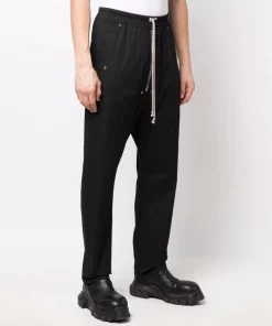 ( Nouvelle Collection ) Rick Owens Pantalon Sarouel à Lien De Resserrage 09 BLACK -Rick Owens Soldes 17974363 37988231 600