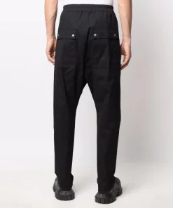 ( Nouvelle Collection ) Rick Owens Pantalon Sarouel à Lien De Resserrage 09 BLACK -Rick Owens Soldes 17974363 37988234 600